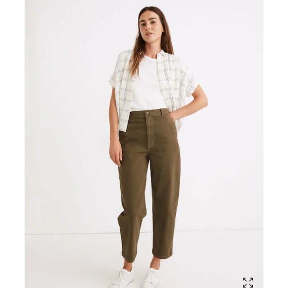 Madewell Balloon Pants in Kale - Picture 2 of 15